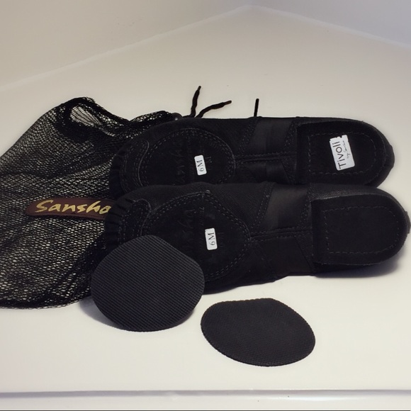 Sansha Tívoli lace-up canvas jazz shoes - Picture 8 of 8